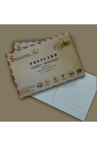 Sanatsal Pad Postcard Suluboya Blok 300 G A6 10 Yaprak