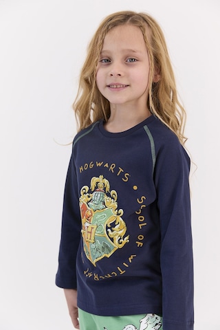 Harry Potter Lisanslı Lacivert Kız Çocuk Ribanalı Pijama Takımı 5274-28038 Lacivert