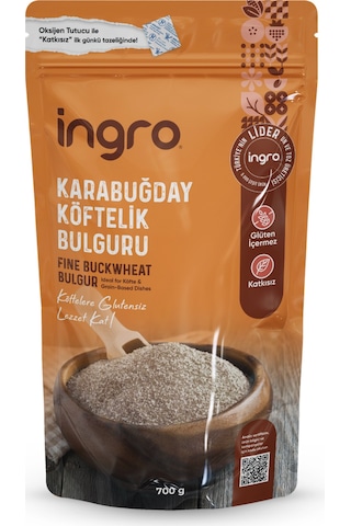 Ingro Glutensiz Karabuğday Köftelik Bulguru 700 G