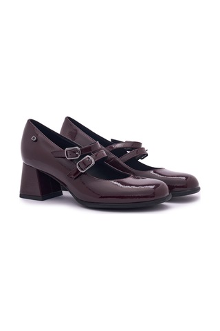 Bordeaux Naplack Topuklu/ Stiletto Kadın 205307ds Donna Serena 5307ds Naplack Bordeaux Naplack