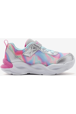 Skechers Twisty Glow - Sorbet Swirl Küçük Kız Çocuk Gri Spor Ayakkabı 303716n Smlt Gri