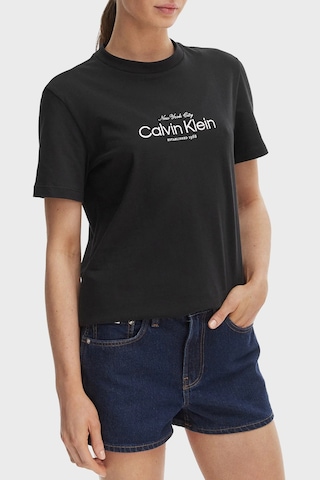Calvin Klein Bayan T Shirt Lv047f810g Ub1 Siyah