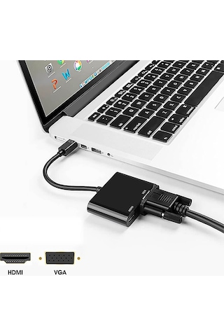 Wozlo Mini Displayport To Vga 1080p Hdmı 4k 30hz Tjunderbolt 2 Çevirici Kablo Macbook Air/pro