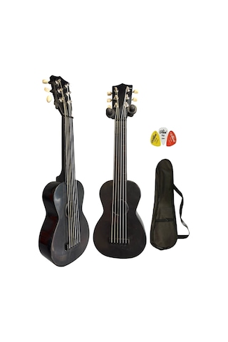 Kompozit Siyah 54cm Çocuk Gitarı 6 Telli 4-10 Yaş