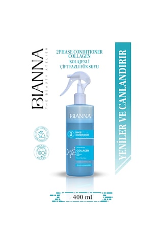 Çift Fazlı Kolajen İçeren Fön Suyu Nemlendirir & Canlandırır - 400ml Saçbakım