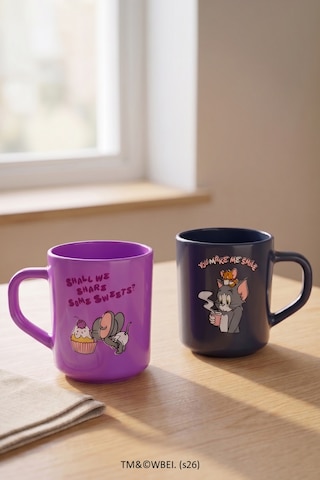 Tom Ve Jerry 2'li Kupa Seti 250 Cc Çok Renkli