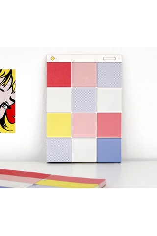Pansy Daisy Paperways Palette Memogram Not Kağıdı - Girl With Hair Ribbon Lichtenstein - Memogram Çok Renkli