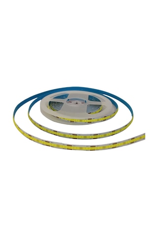 12v 8mm 320 Ledli Esnek Cob Şerit Led Beyaz Ip20 5 Metre