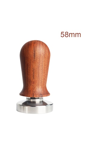 Youmex Ahşap Saplı Paslanmaz Çelik Kahve Tamperi - Eşit Olarak Sıkıştırır, Zengin Ve Pürüzsüz Espresso İçin - 51/53/58mm Seçenekli Diğer