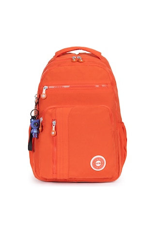 Modern Tarzda Su Geçirmez Krınkil Kumaş Okul Sırt Çantası Hafif, Konforlu Ve Fonksiyonel Tasarım - Turuncu Turuncu