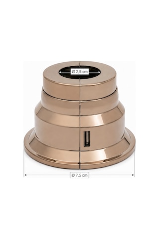 Rose Gold Yuvarlak Plastik Havlupan Radyatör 2,5 Cm Boru Çapı Gizleme Kapama Aparatı Diğer