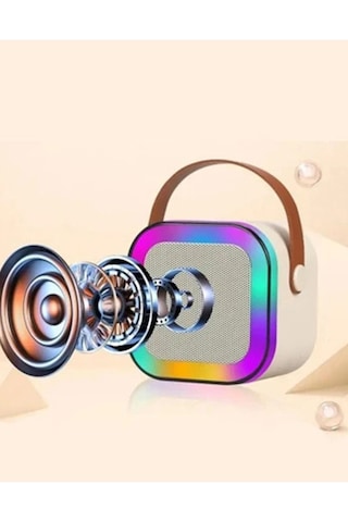 Vothoon KN-17 Kablosuz Mikrofonlu RGB Karaoke Bluetooth Hoparlör
