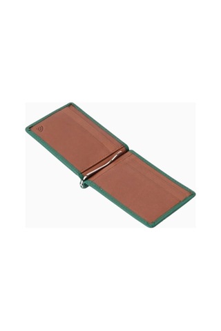 Ryoko Jones Clip Wallet 2.0 Japon Deri Premium Unisex Kartlık Yeşil 4