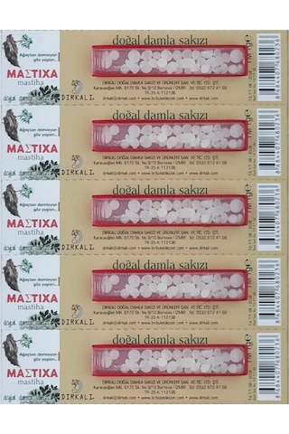 Mastiha Doğal Damla Sakızı 5 Adet 1 G