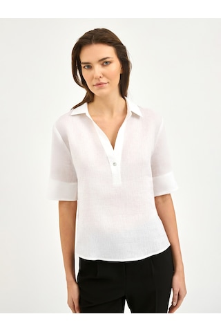 Karaca Kadın Regular Fıt Gömlek-beyaz 12.25s.04.017 Beyaz