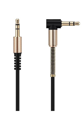 Auris Ars-au03 Mikrofonlu Aux Kablo 3.5mm Yaylı Altın Uçlu