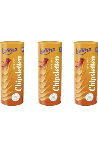 Lorenz Chipsletten Patates Cipsi 100 Gr Acı&baharatlı X 3 Adet