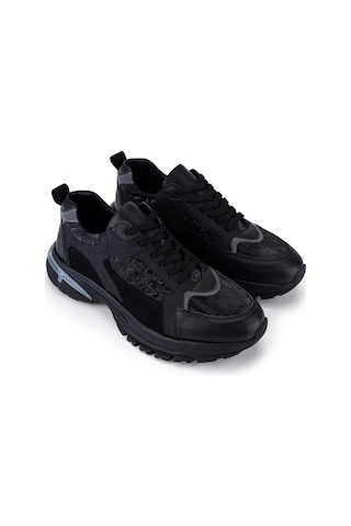 Tamer Tanca Erkek Deri & Tekstil Siyah Sneakers & Spor Ayakkabı 1163 2008 Erk Ayk Y26 Sıyah Kms Siyah1