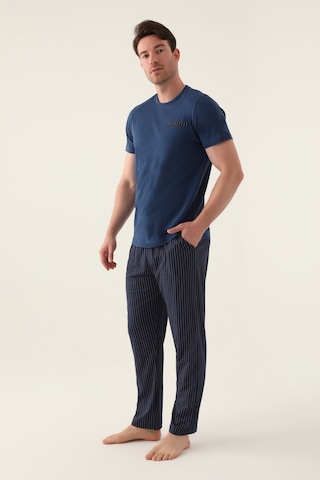 Arnetta Detail Koyu İndigo Erkek Pijama Takımı 5274-42761 İndigo