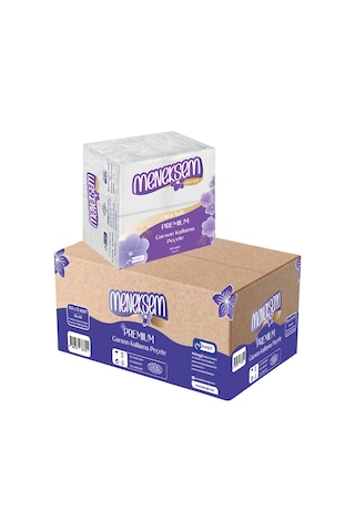 Menekşem Premium Garson Katlama Peçete 33x33 Cm 80 Li X 12 Paket, Toplam 960 Adet, 2 Katlı