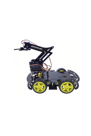 Robot Kollu 4WD Engelden Kaçan Çizgi Izleyen Bluetoothlu