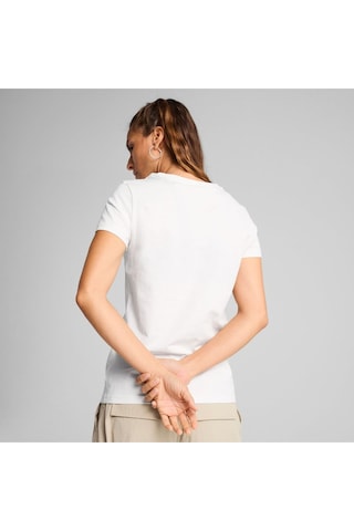 Puma Metallıc No. 1 Logo Tee Kadın Tişört Beyaz Beyaz