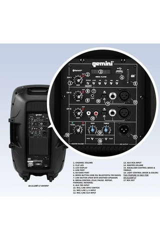 As-2115bt Aktif 15 İnç Bluetooth Hoparlör