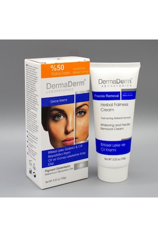 Dermaderm Bitkisel Cilt Beyazlatıcı Gece Leke Kremi 100 G