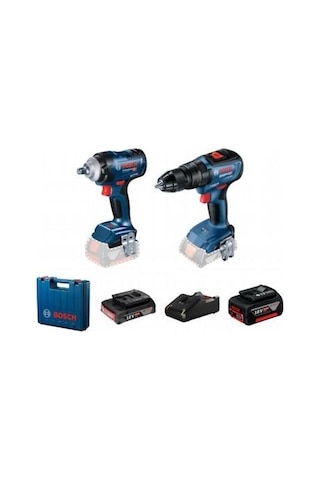 Bosch Gds 18v-400 + Gsb 18v-50 Akülü Set (2.0Ah+5.0Ah) - 06019K0003