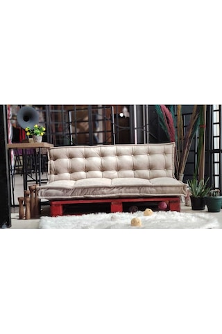 Prestigegolf Palet Oturma Balkon Teras Çocuk Odası Krem