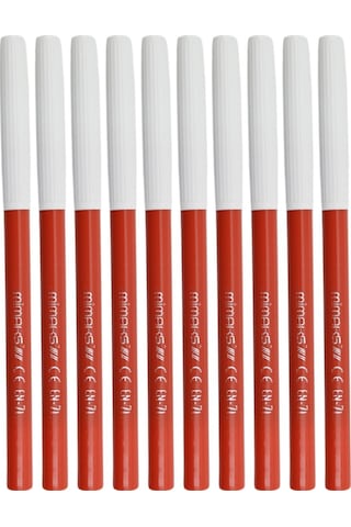 Mimaks Ofis Tipi Keçeli Kalem Kırmızı 10 Lu Kutu