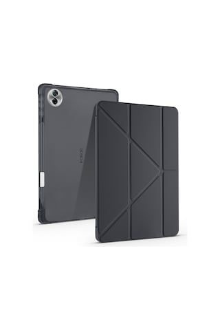 Vendas Honor Pad 10 12.1" Kılıf Zore Tri Folding Kalem Bölmeli Standlı Kılıf Kapaklı Kılıf