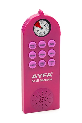 Namaz Hocası Sesli Seccade Seti - Pembe