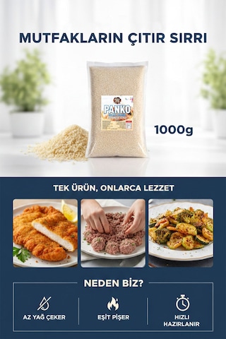 Chefs New Joy Panko Ekmek Kırıntısı Panko Bread Crumbs 1 KG