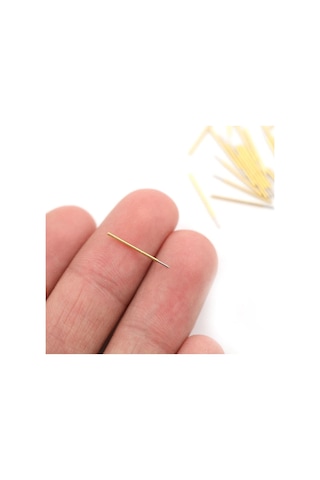 Pogo Pin P50-b1 Uyumlu 100 Adet Set Altın Kaplama Yaylı Test Probu Pim 3a 0.5mm Programlayıcı