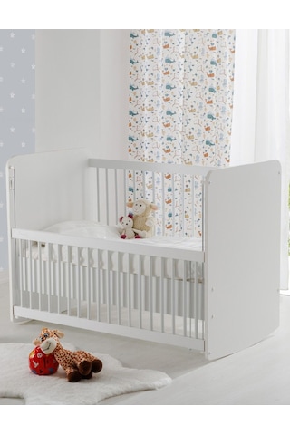 Bw1075 - Pratik Anne Yanı Sallanır Beşik Beyaz 60x120 Beyaz
