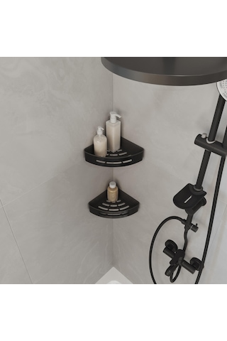 Aqua Bagno Smart Köşe Süngerlik 20x20 Cm. ,mat Siyah