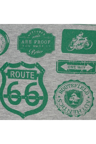 Routefield Truck Erkek Tişört Gri