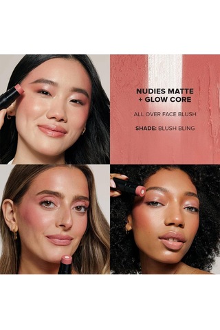 Nudestix Yanak + Göz + Dudak Renklendirici Işıltılı Stick Blush Bling 6gr Blush Bling