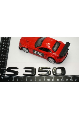 S 350 Bagaj Parlak Siyah ABS 3M 3D Yazı Logo