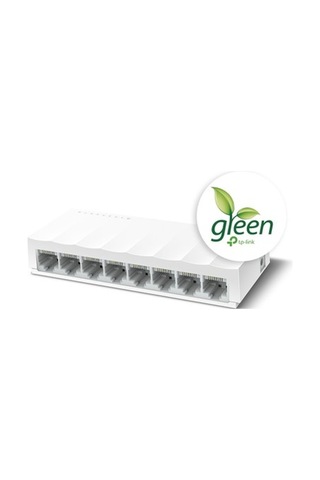 8 Port 10-100 Mbps Switch, Plastik Kasa İle Dayanıklı Tasarım