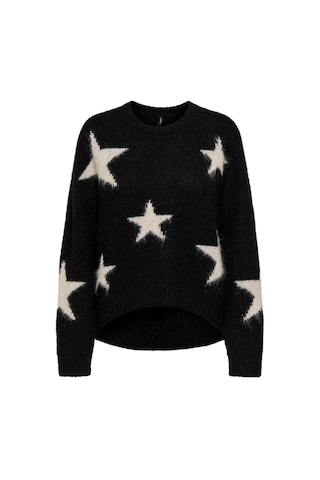 Only Onlazu Ls Star O-neck Knt Siyah