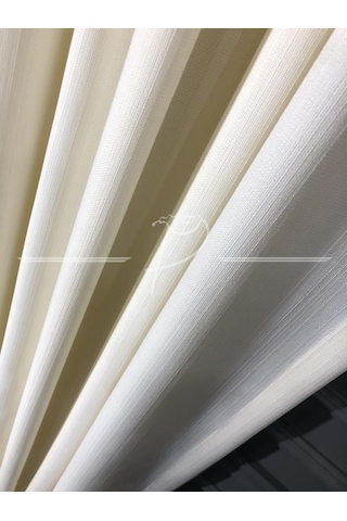 Fon Perde Natural Keten Fonluk Ultra Dökümlü Düz Dikim 001
