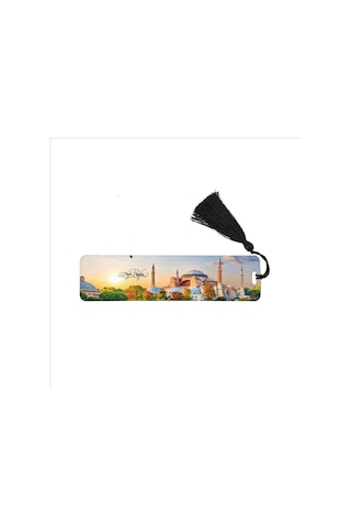 Ayasofya Baskılı, Püsküllü Kitap Ayracı Hediyelik Bookmark,ayraç-065