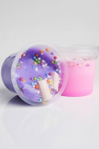 Thentech Boncuklu Köpüklü Slime Eğlenceli Vakit İçin Çocuklar İçin Boncuklu Slime Mor