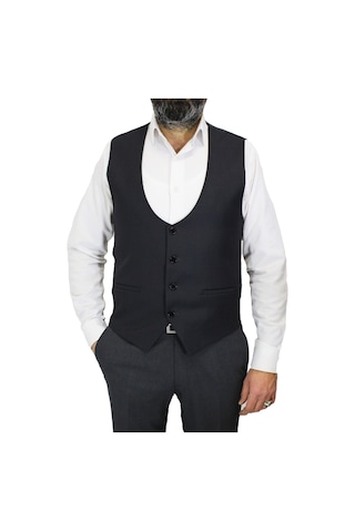 Mentor Regalo Büyük Beden U Yaka Yelek Füme 50257