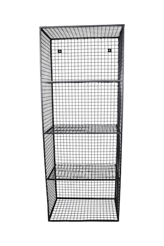Wessdizayn Metal Duvar Rafı 4 Gözlü Kitaplık Grid Kafes Tel Model Wd-61