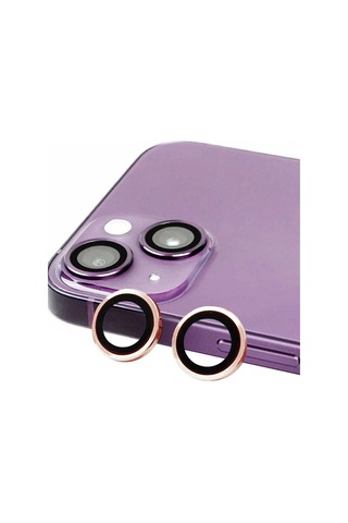 Mey İthalat Apple, Uyumlu iPhone 15 Raze Metal Kamera Lens - Pembe