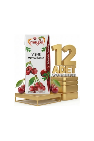 Meysu Nektar Vişne 12x200 Ml