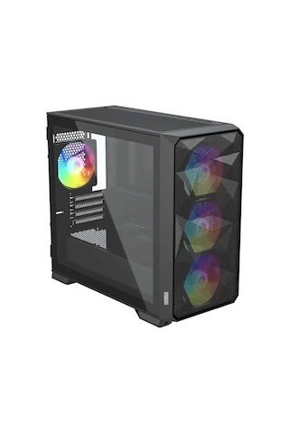 Dragos Dıamond 600 W 80+ 4-RGB Fanlı Mıd-Tower Oyuncu Bilgisayar Kasası